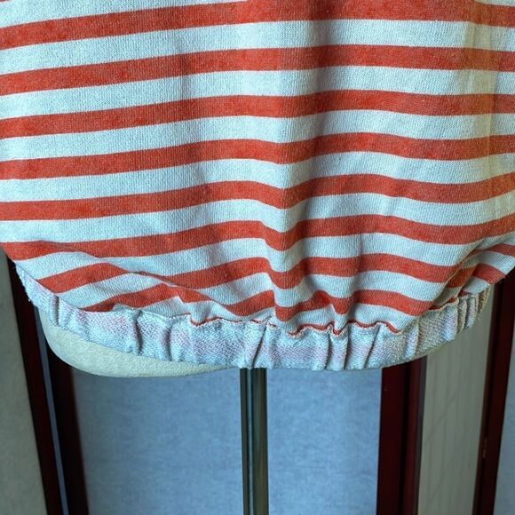 Alternative Orange and White Pullover Short Sleeve Sweatshirt (Size: Small) - Picture 9 of 9